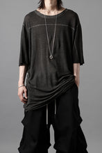 画像をギャラリービューアに読み込む, thom/krom SMOOTH FIT T-SHIRT / VISCOSE LINEN JERSEY (BLACK OIL)