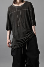画像をギャラリービューアに読み込む, thom/krom SMOOTH FIT T-SHIRT / VISCOSE LINEN JERSEY (BLACK OIL)