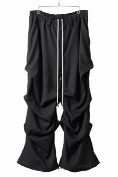 画像をギャラリービューアに読み込む, A.F ARTEFACT EXTREME WIDE BAGGY PANTS / SERGE TWILL (BLACK)