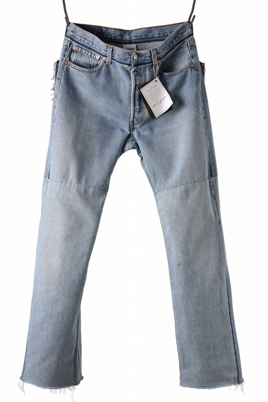 READYMADE WIDE FLARE DENIM PANTS / (BLUE #E)