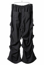 画像をギャラリービューアに読み込む, A.F ARTEFACT EXTREME WIDE BAGGY PANTS / SERGE TWILL (BLACK)