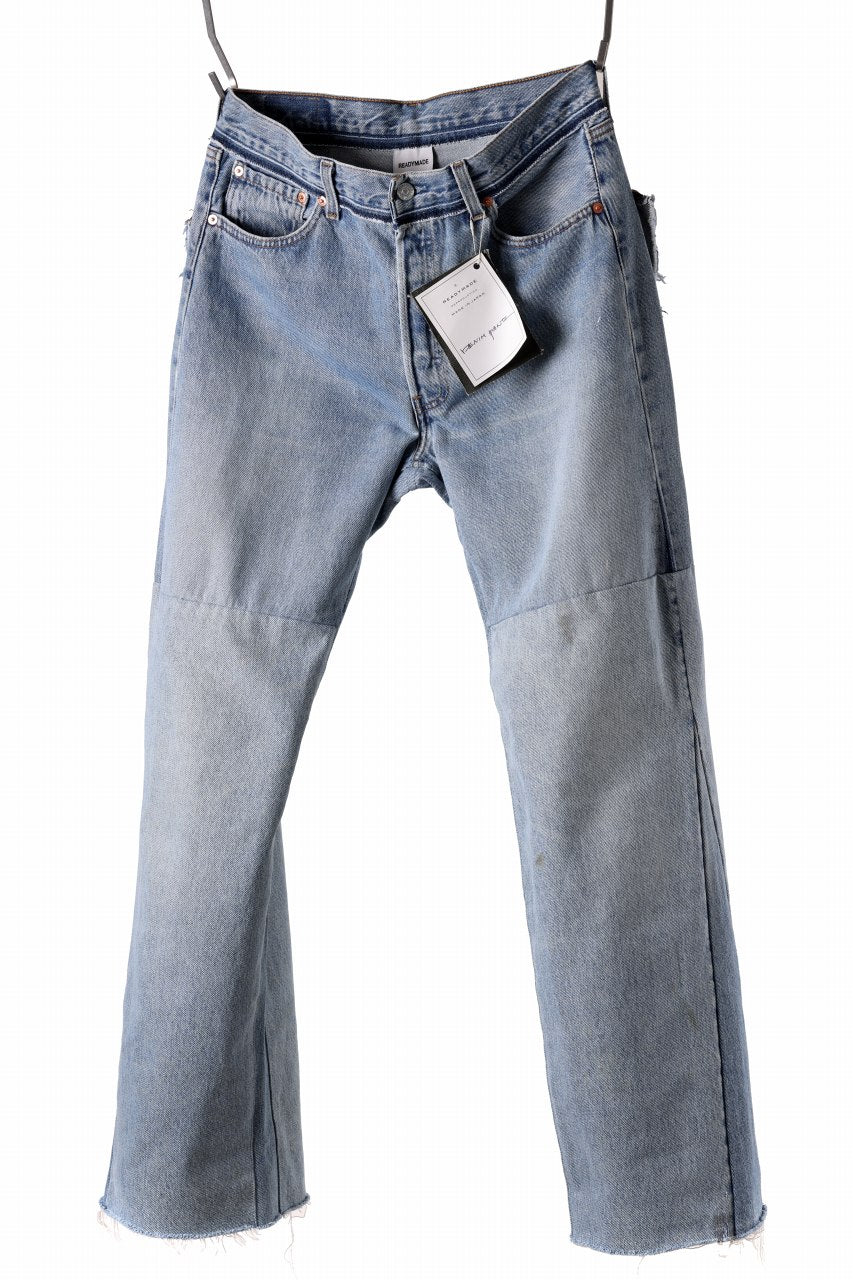 READYMADE WIDE FLARE DENIM PANTS / (BLUE #E)