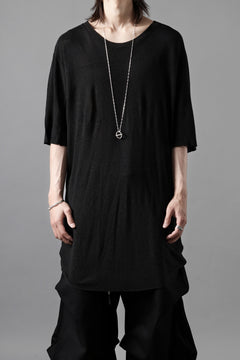 画像をギャラリービューアに読み込む, thom/krom SMOOTH FIT T-SHIRT / VISCOSE LINEN JERSEY (BLACK)