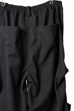 Load image into Gallery viewer, A.F ARTEFACT EXTREME WIDE BAGGY PANTS / SERGE TWILL (BLACK)