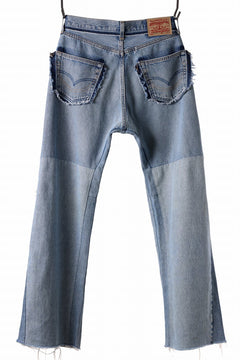 画像をギャラリービューアに読み込む, READYMADE WIDE FLARE DENIM PANTS / (BLUE #E)