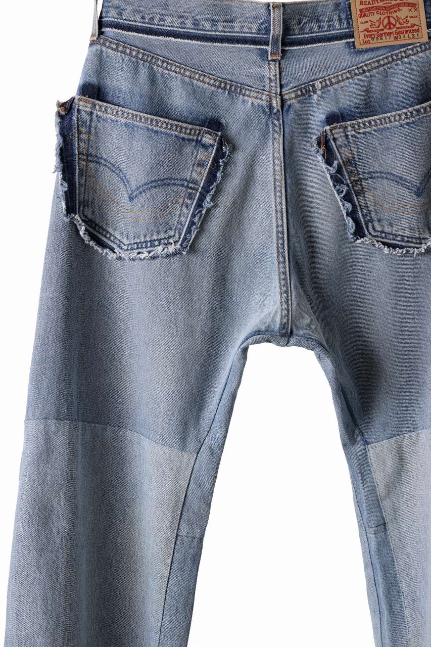 READYMADE WIDE FLARE DENIM PANTS / (BLUE #E)