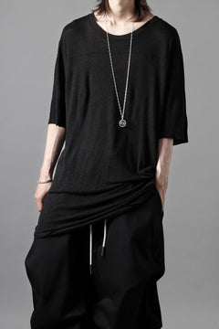 画像をギャラリービューアに読み込む, thom/krom SMOOTH FIT T-SHIRT / VISCOSE LINEN JERSEY (BLACK)