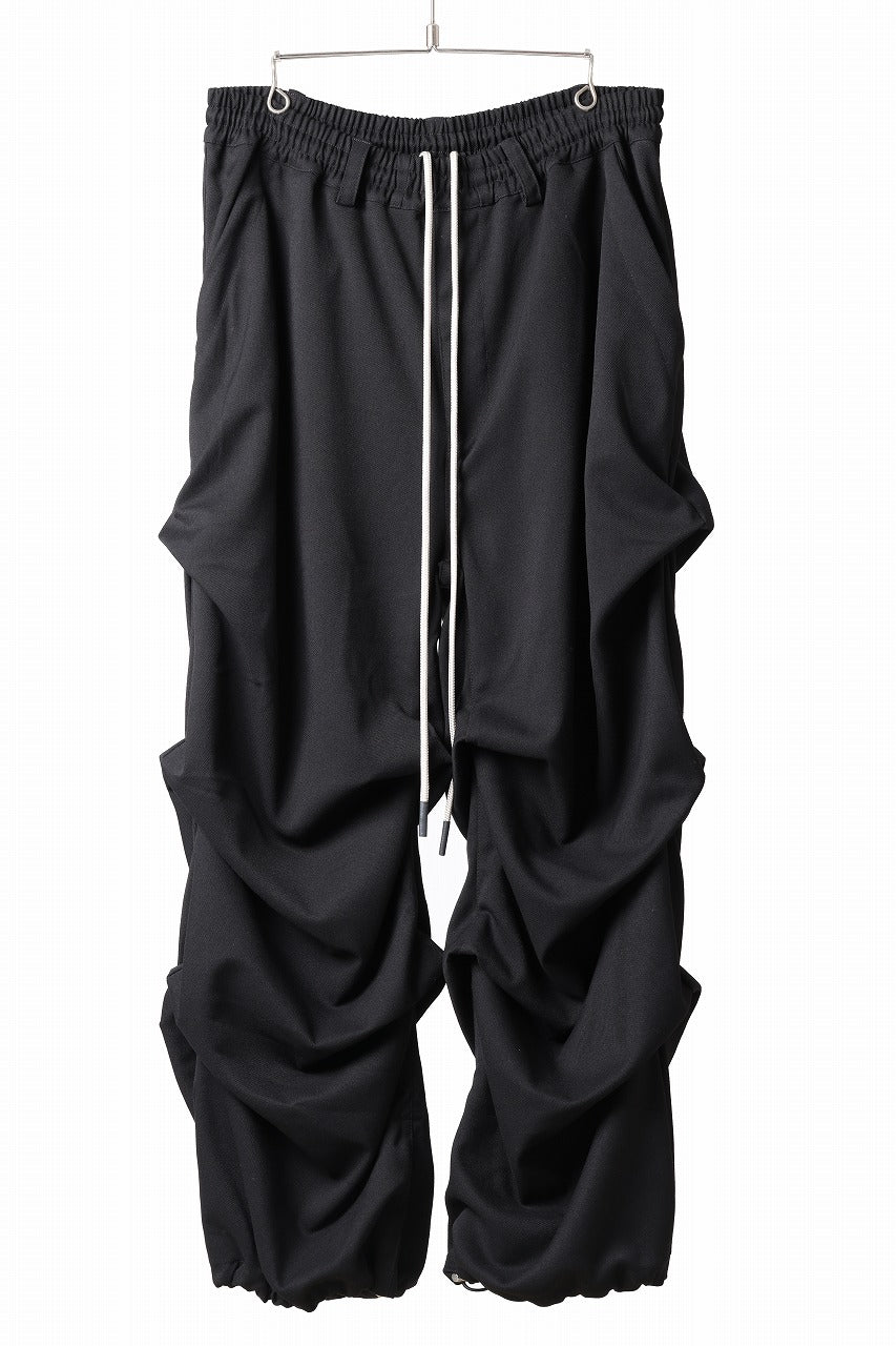 A.F ARTEFACT EXTREME WIDE BAGGY PANTS / SERGE TWILL (BLACK)