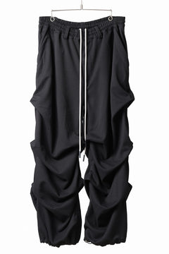 Load image into Gallery viewer, A.F ARTEFACT EXTREME WIDE BAGGY PANTS / SERGE TWILL (BLACK)