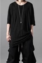 画像をギャラリービューアに読み込む, thom/krom SMOOTH FIT T-SHIRT / VISCOSE LINEN JERSEY (BLACK)