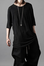 画像をギャラリービューアに読み込む, thom/krom SMOOTH FIT T-SHIRT / VISCOSE LINEN JERSEY (BLACK)