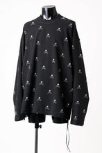 画像をギャラリービューアに読み込む, mastermind JAPAN SKULL MONOGRAM PILE LS TEE / BOXY FIT (BLACK)