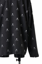 画像をギャラリービューアに読み込む, mastermind JAPAN SKULL MONOGRAM PILE LS TEE / BOXY FIT (BLACK)