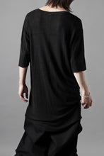 画像をギャラリービューアに読み込む, thom/krom SMOOTH FIT T-SHIRT / VISCOSE LINEN JERSEY (BLACK)