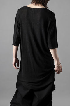 画像をギャラリービューアに読み込む, thom/krom SMOOTH FIT T-SHIRT / VISCOSE LINEN JERSEY (BLACK)