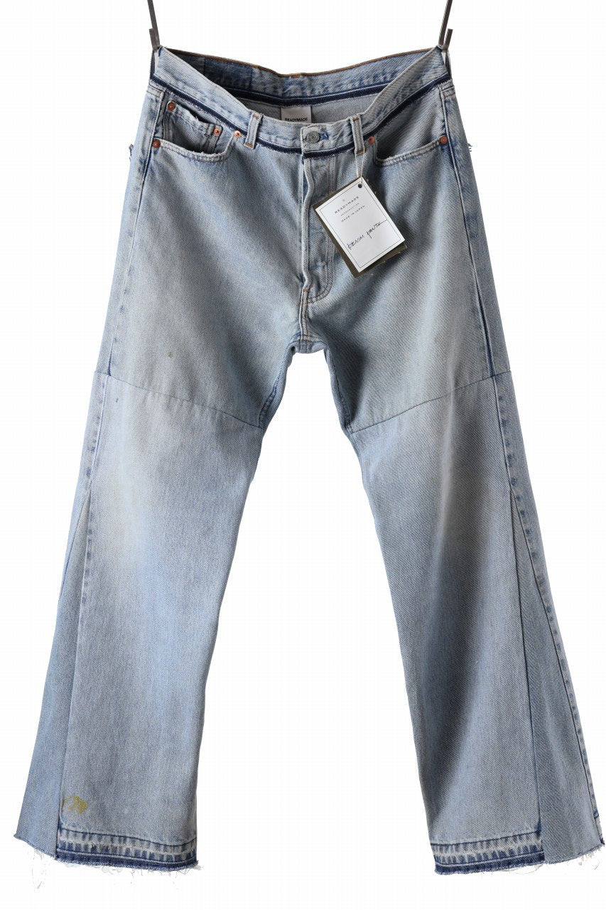 READYMADE WIDE FLARE DENIM PANTS / (BLUE #G)