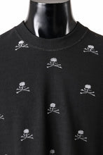 画像をギャラリービューアに読み込む, mastermind JAPAN SKULL MONOGRAM PILE SS TEE / BOXY FIT (BLACK)