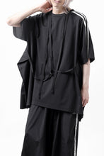 画像をギャラリービューアに読み込む, Y-3 Yohji Yamamoto SAIL CLOSURE SHORT SLEEVE TEE (BLACK)