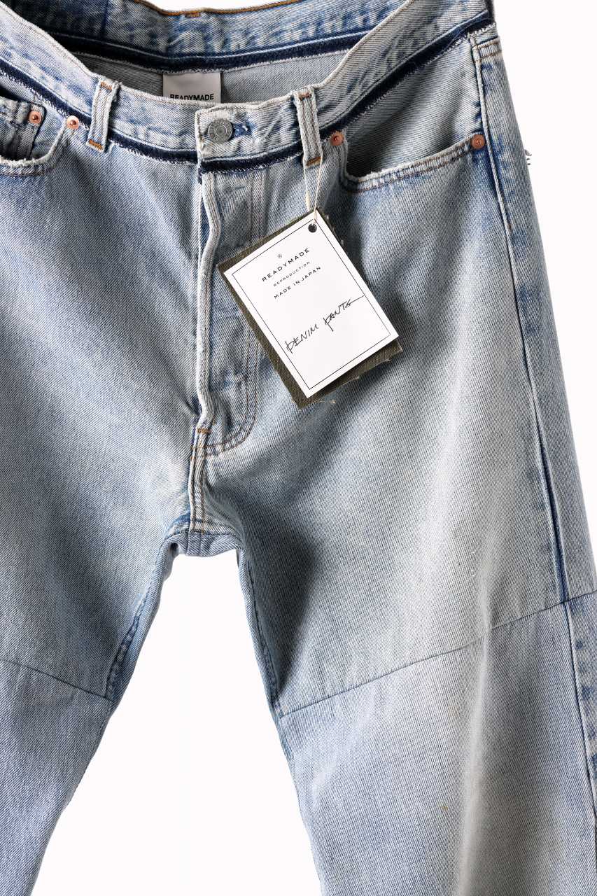 READYMADE WIDE FLARE DENIM PANTS / (BLUE #G)