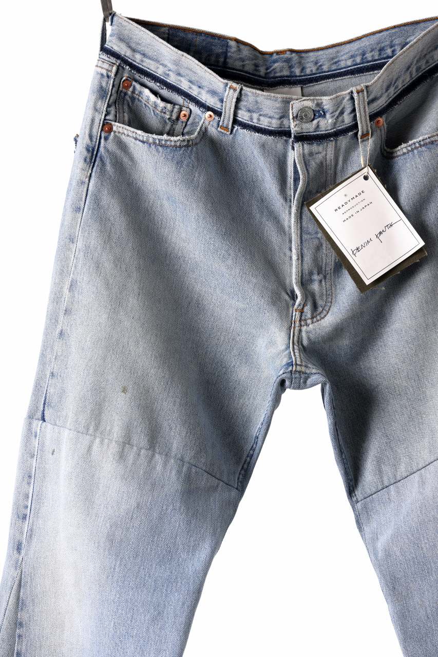 READYMADE WIDE FLARE DENIM PANTS / (BLUE #G)