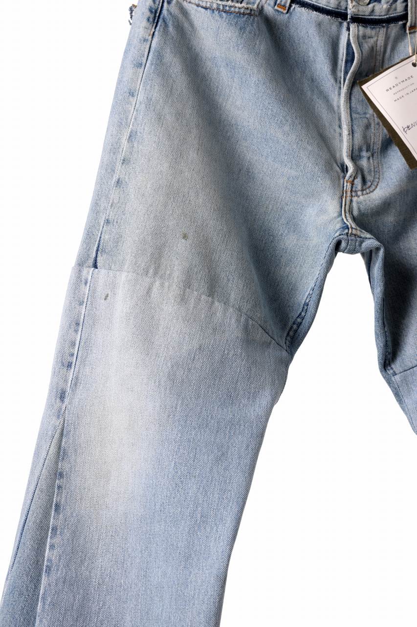 READYMADE WIDE FLARE DENIM PANTS / (BLUE #G)