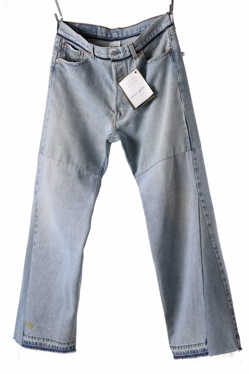 READYMADE WIDE FLARE DENIM PANTS / (BLUE #G)