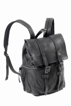 画像をギャラリービューアに読み込む, ISAMU KATAYAMA BACKLASH MILITARY FLAP DAYPACK / JAPAN DOUBLE SHOULDER OBJECT DYED (BLACK)