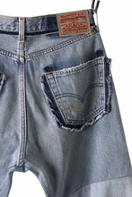 画像をギャラリービューアに読み込む, READYMADE WIDE FLARE DENIM PANTS / (BLUE #G)