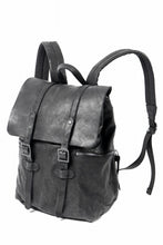 画像をギャラリービューアに読み込む, ISAMU KATAYAMA BACKLASH MILITARY FLAP DAYPACK / JAPAN DOUBLE SHOULDER OBJECT DYED (BLACK)