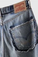 Load image into Gallery viewer, READYMADE WIDE FLARE DENIM PANTS / (BLUE #G)