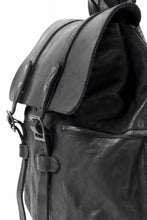 Load image into Gallery viewer, ISAMU KATAYAMA BACKLASH MILITARY FLAP DAYPACK / JAPAN DOUBLE SHOULDER OBJECT DYED (BLACK)