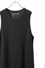 Load image into Gallery viewer, A.F ARTEFACT LONG LENGTH TANK TOP / RIB KNIT JERSEY (BLACK)