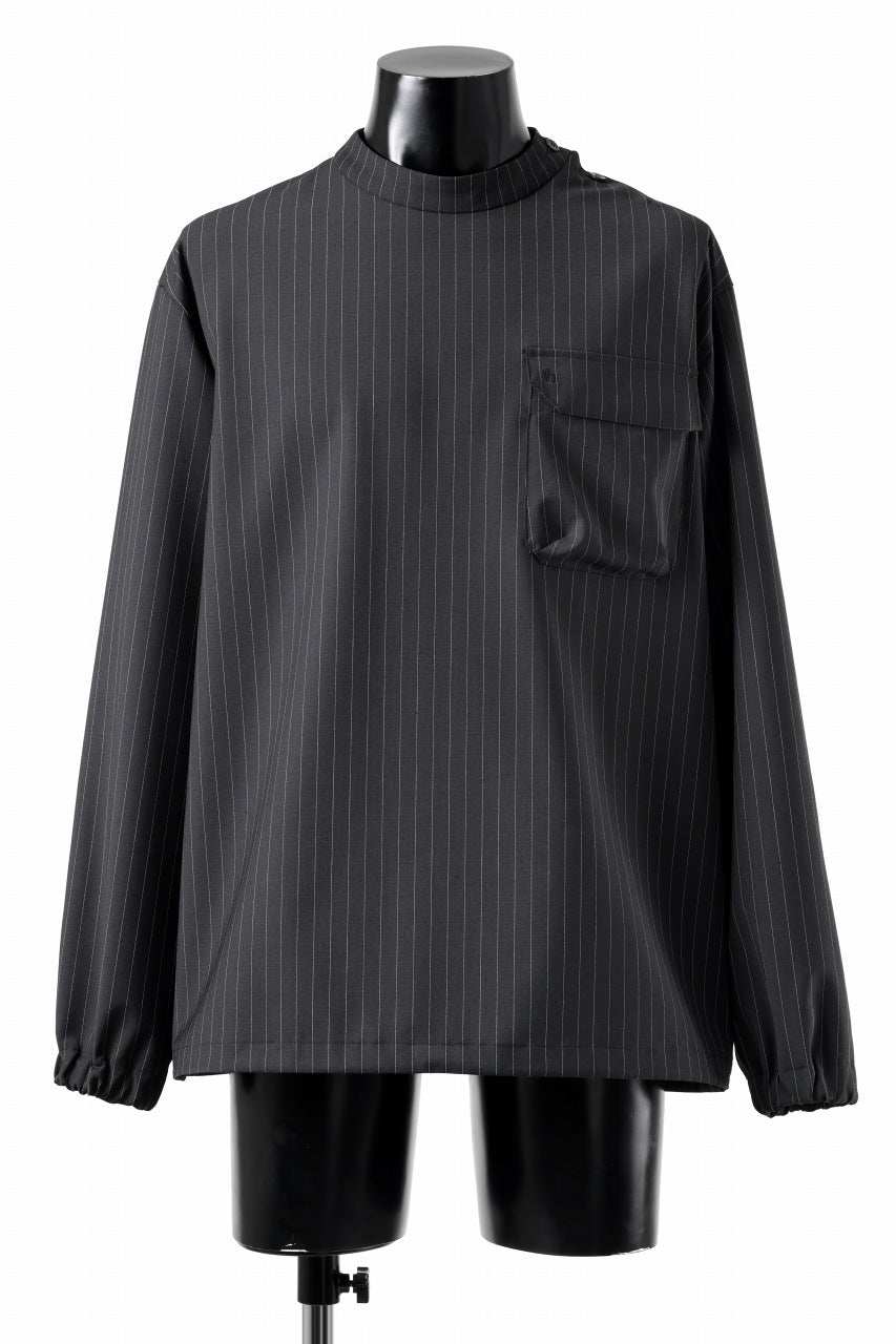 th products Mockneck Long Sleeve Top / 2way Stretch W/P Tropical (black stripe)