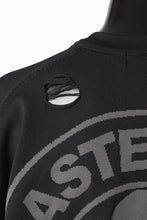 Load image into Gallery viewer, mastermind JAPAN INTARSIA SS KNIT SWEATER / OVERSIZED (BLACK)