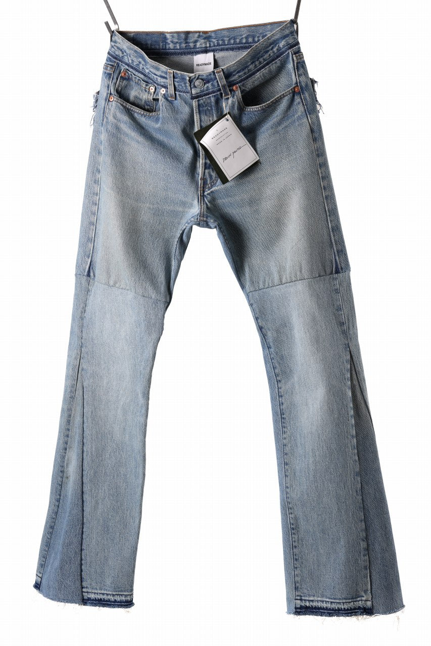 READYMADE WIDE FLARE DENIM PANTS / (BLUE #H)