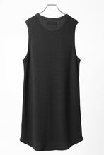 Load image into Gallery viewer, A.F ARTEFACT LONG LENGTH TANK TOP / RIB KNIT JERSEY (BLACK)