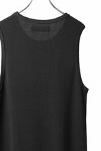 画像をギャラリービューアに読み込む, A.F ARTEFACT LONG LENGTH SLEEVELESS TOP / RIB KNIT JERSEY (BLACK)