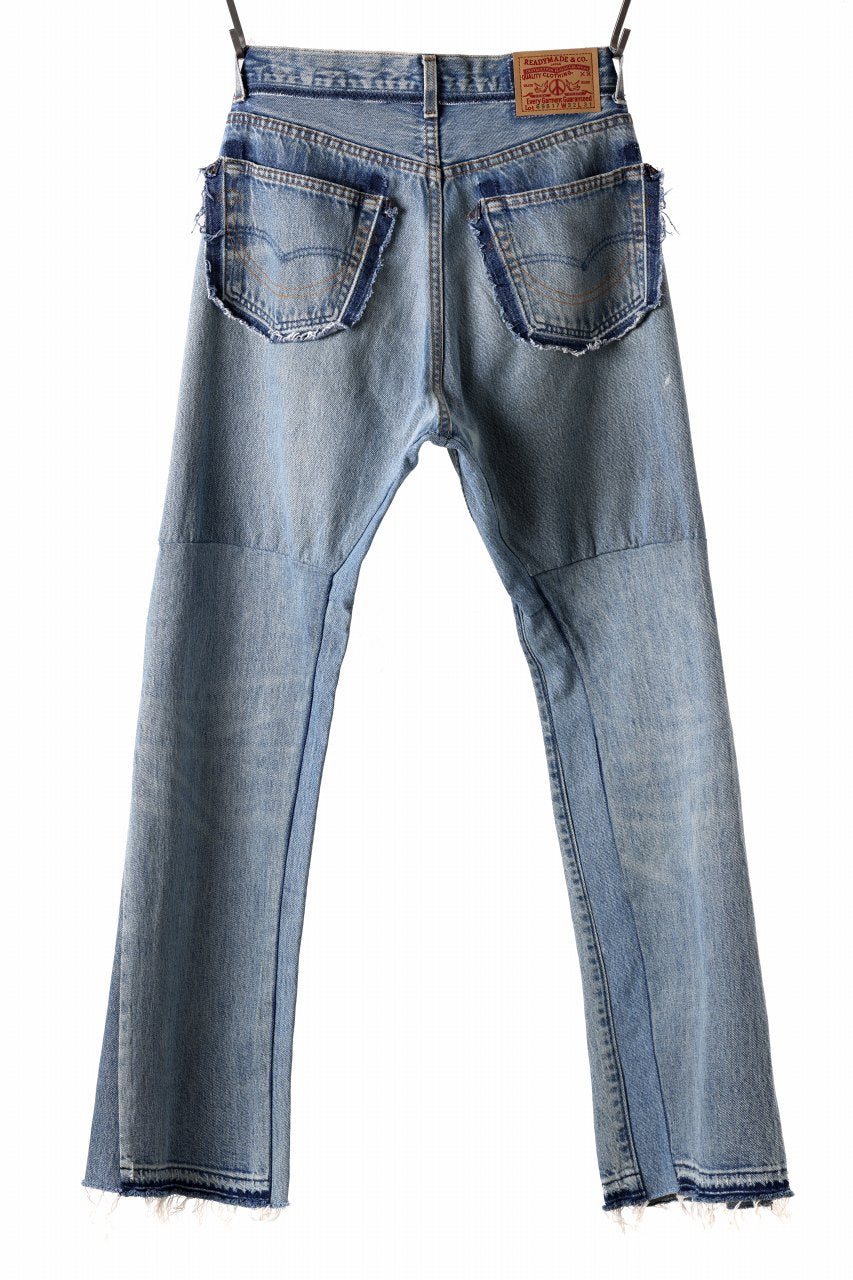 READYMADE WIDE FLARE DENIM PANTS / (BLUE #H)