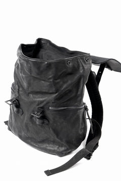 Load image into Gallery viewer, ISAMU KATAYAMA BACKLASH MILITARY FLAP DAYPACK / JAPAN DOUBLE SHOULDER OBJECT DYED (BLACK)