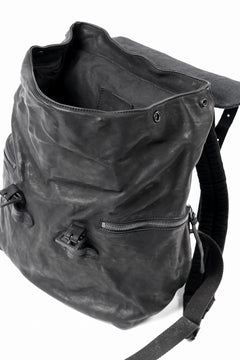 画像をギャラリービューアに読み込む, ISAMU KATAYAMA BACKLASH MILITARY FLAP DAYPACK / JAPAN DOUBLE SHOULDER OBJECT DYED (BLACK)