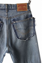 Load image into Gallery viewer, READYMADE WIDE FLARE DENIM PANTS / (BLUE #H)