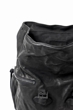 画像をギャラリービューアに読み込む, ISAMU KATAYAMA BACKLASH MILITARY FLAP DAYPACK / JAPAN DOUBLE SHOULDER OBJECT DYED (BLACK)