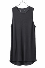 Load image into Gallery viewer, A.F ARTEFACT LONG LENGTH TANK TOP / RIB KNIT JERSEY (D.GREY)