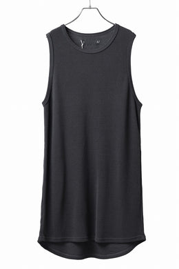 A.F ARTEFACT LONG LENGTH TANK TOP / RIB KNIT JERSEY (D.GREY)