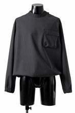 Load image into Gallery viewer, th products Mockneck Long Sleeve Top / 2way Stretch W/P Tropical (black stripe)