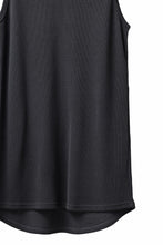 Load image into Gallery viewer, A.F ARTEFACT LONG LENGTH TANK TOP / RIB KNIT JERSEY (D.GREY)