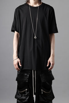 画像をギャラリービューアに読み込む, thom/krom STITCHING BASIC FIT T-SHIRT / SILKY COTTON JERSEY (BLACK)