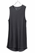 Load image into Gallery viewer, A.F ARTEFACT LONG LENGTH TANK TOP / RIB KNIT JERSEY (D.GREY)