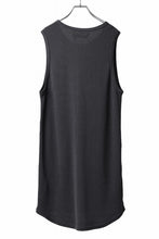 Load image into Gallery viewer, A.F ARTEFACT LONG LENGTH TANK TOP / RIB KNIT JERSEY (D.GREY)