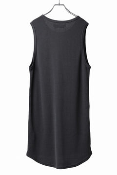 画像をギャラリービューアに読み込む, A.F ARTEFACT LONG LENGTH SLEEVELESS TOP / RIB KNIT JERSEY (D.GREY)